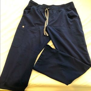 Figs Navy Blue Kade Cargo Scrub Pants